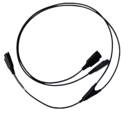 De componenten4pin schakelaar van de hoofdtelefoonkabel met QD huisvesting voor het systeem van de hoofdtelefoonhoofdtelefoon